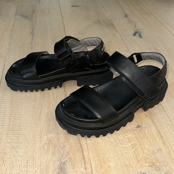 ALLSAINTS Rory Chunky Leather Sandals - Picture 2 of 16